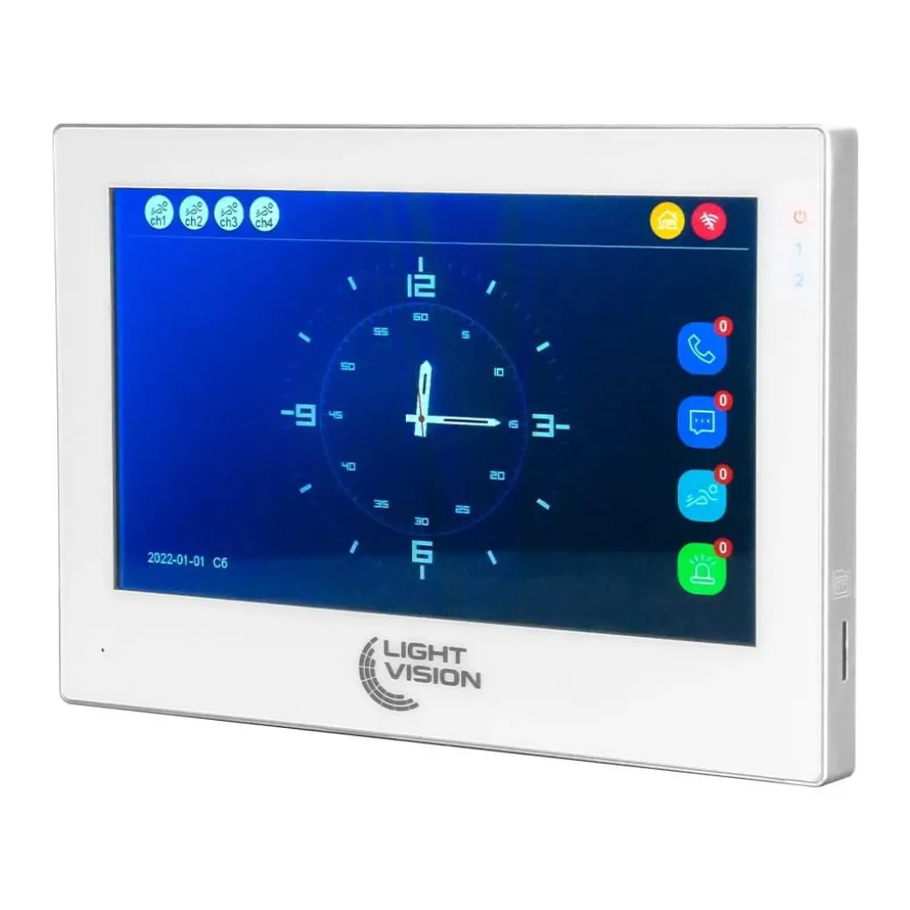 Відеодомофон 7" WiFi Tuya Light Vision Singapore FHD White- Фото 2